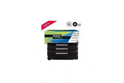 TONER SERVICES Compatible HP 83X Pack 3 Toners Noir CF283X (HT83X/Canon CRG737)
