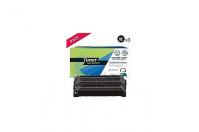 TONER SERVICES Compatible Samsung 116L Pack 3 Toners Noir SU828A (MLT-D116L)