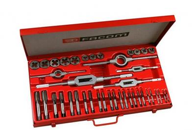 FACOM Coffret de tarauds, fili&egrave;res et porte-outils - 41 pcs - 221.227JS2