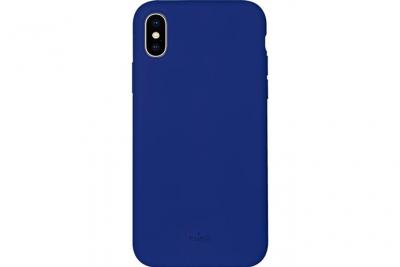 PURO Coque Icon soft+microfibre inside blue IP XS Max  IPCX65ICONDKBLUE