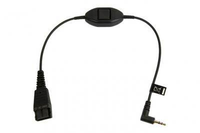 JABRA  8800-00-55 c&acirc;ble audio 0,3 m QD 2.5mm jack Noir 8800-00-55