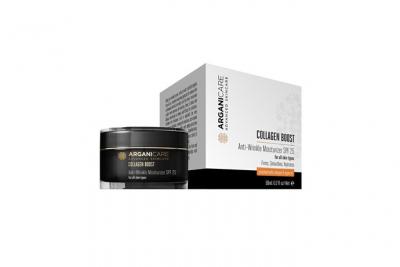 ARGANICARE  Cr&egrave;me visage Collagen Boost 25 SPF 50 ml, prix 100 ml