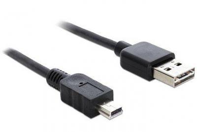 DELOCK  5m USB 2.0 A - mini USB m/m c&acirc;ble USB USB A Mini-USB A Noir