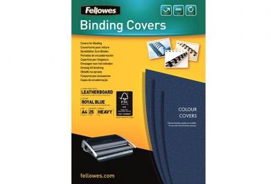 FELLOWES Pack de 25 Couvertures de reliure  Delta Grain Cuir Bleu