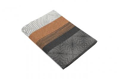 LINNEA  Drap plat 180x290 cm satin de coton TIAGO noir