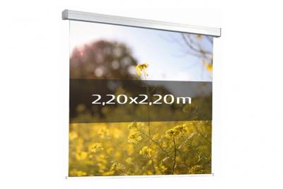 KIMEX  Ecran de projection motoris&eacute; 2,20x2,20m 1:1