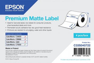 EPSON  premium matte 102mm x 51mm, 2310 C33S045722