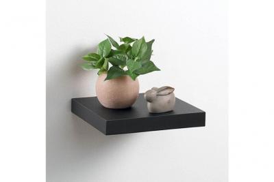 Etag&egrave;re Murale Design ""Flottante"" 25cm Noir