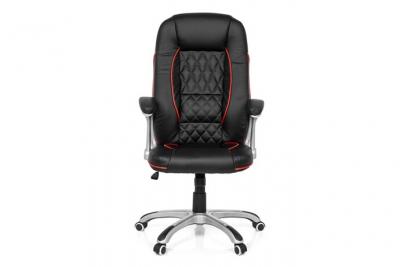 MYBUERO Fauteuil de direction RELAX AB100 simili cuir noir/rouge 