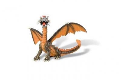 BULLYLAND  Fantasy Figurine Dragon assis (orange) 11 cm