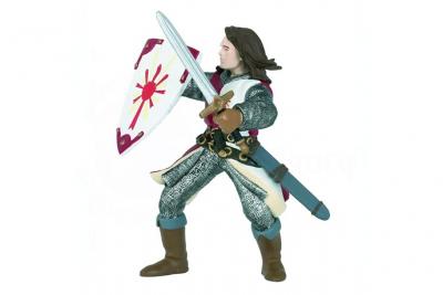 PAPO  - 39282 - Lancelot rouge 8 cm X 10 cm