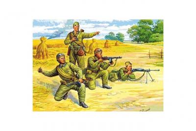 ZVEZDA  - Z6138 - Maquette - Parachutistes Sovi&eacute;tiques - Echelle 1:72