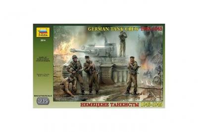 ZVEZDA Figurine  &Eacute;quipage de char allemand 1943-45- 1/35 - Figurines h