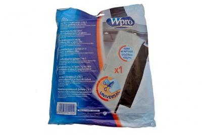 WPRO Ucf006 filtre de hotte charbon + mousse 47x57cm 450g/m2 - 5284037