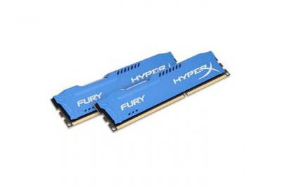 HYPERX  FURY - DDR3 - kit - 16 Go: 2 x 8 Go - DIMM 240 broches - 1333 MHz / PC3-10600 - CL9 - 1.5 V - m&eacute;moire sans tampon - non ECC - bleu