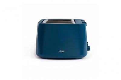 GEF ROY Livoo - Grille-pain quatre fentes Couleur Bleu - 1500W DOD167B