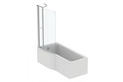 Baignoire d'angle gauche de 170 x 80 en blanc brillant Connect Air Ideal Standard