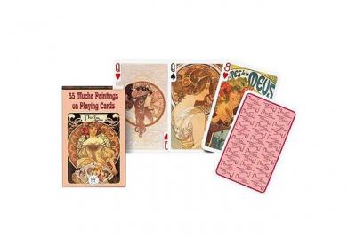 PIATNIK Jeu de 55 cartes MUCHA  Multicolore