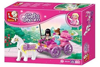 SLUBAN Jeu de construction  Elements Girls Dream Series Princesse Carriage