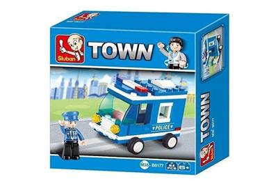 SLUBAN Building Blocks Police Series Police Van  M38-B0177