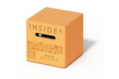 INSIDE3 Jeu de soci&eacute;t&eacute;  Cube Labyrinthe Mean Novice Orange