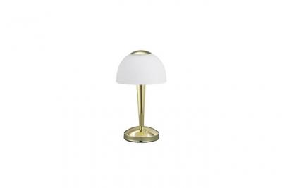 GENERIQUE Lampe &agrave; poser ventura led touch laiton et verre blanc &oslash;15 cm trio lighting