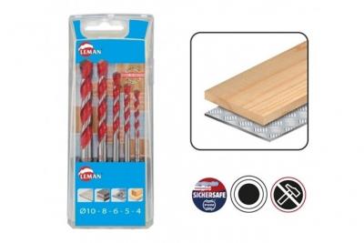 LEMAN  - Coffret 5 forets cylindriques multimateriaux - 702.000.05