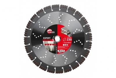 LEMAN  - Disque diamant segments b&eacute;ton arm&eacute;, granit &Oslash; 230 x 22,23 x H 13 mm