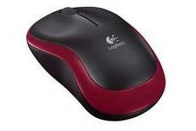 LOGITECH  LGT-M185R Souris sans-fil 2.4 GHz r&eacute;cepteur sans-fil USB rouge 