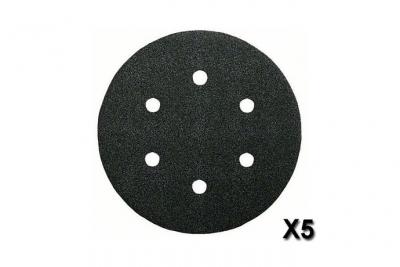 BOSCH  Accessories 2608605124 Disque abrasif 5 pi&egrave;ces 150 mm Grain 80