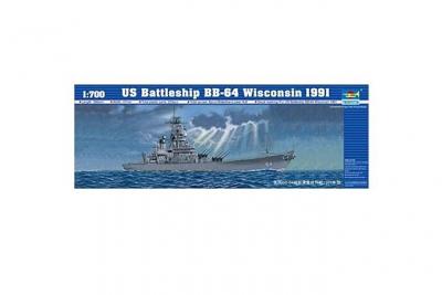 Schlachtschiff Uss Wisconsin Bb-64 1991 - 1:700e - Trumpeter