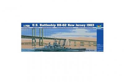 Schlachtschiff Uss New Jersey Bb-62 1983 - 1:700e - Trumpeter