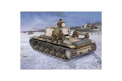 HOBBY BOSS Maquette  KV-1 russe &agrave; tourelle lourde moul&eacute;e- 1/48 - Maque