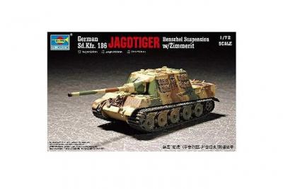 TRUMPETER  - Maquette Char&nbsp;: Sd.Kfz 186 Jagdtiger avec zimmerit
