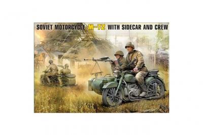 ZVEZDA Maquette  Motocyclette sovi&eacute;tique M-72 de la 2&egrave;me GM - 1/35 - M