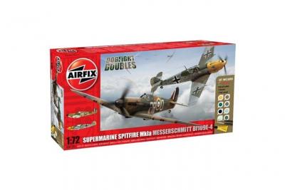 AIRFIX Maquette avion  Spitfire Mk.1A / Messerschmitt Bf 109E Dogfight