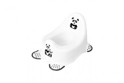 MILLO BEBE Keeeper Panda Pot pour B&eacute;b&eacute;, De 18 Mois &agrave; 3 Ans Environ, Antid&eacute;rapant, Adam, Blanc