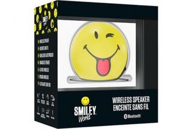 BIGBEN CONNECTED Mini enceinte sans fil jaune smiley clin d'oeil bigben