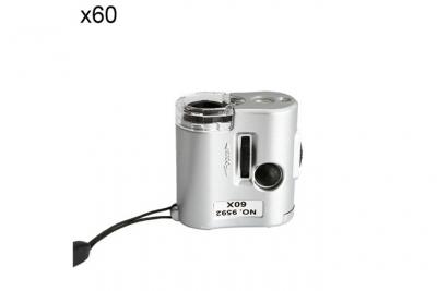 YONIS Mini microscope optique de poche zoom x60