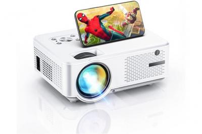 VENDOS85 Mini videoprojecteur portable 1080p full hd blanc 