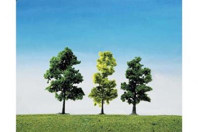 FALLER  - Mod&eacute;lisme accessoires de d&eacute;cor HO - V&eacute;g&eacute;tation - Arbres : Assortiment de 5 arbres de for&ecirc;t