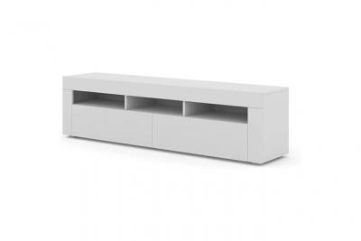 SALONE SRL Meuble tv mural et sur pied moreno 160 blanc mat