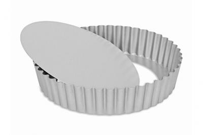 PATISSE Moule &Agrave; Tarte Fond Amovible Acier Rev&ecirc;tu 25 Cm 