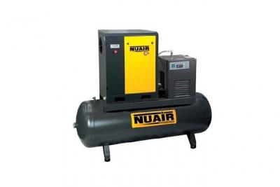 NUAIR Compresseur &agrave; air 3CV 2,2kW Triphas&eacute; 200L courroie avec s&eacute;cheur d'air MERCURY MECH 2.2/08/200ES