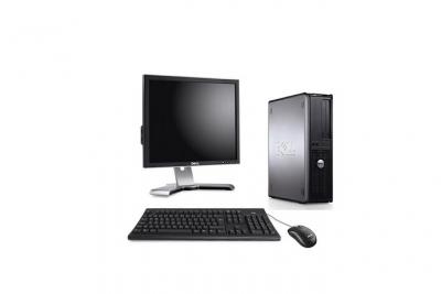 DELL Ordinateur  Optiplex 780 Desktop + Ecran 17' - Gris - Intel Core Duo E5300 / 2.60 GHz - RAM 4 Go - HDD 160 Go - DVDRW - Gigabit Ethernet - Windows 7 Professionnel 