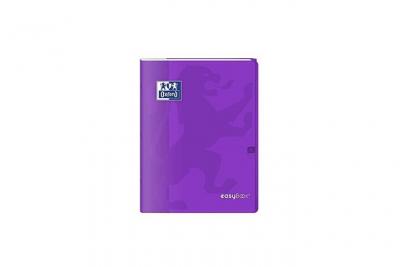 OXFORD  cahier easybook agraf&eacute; - 24 x 32 cm - 96p seyes - 90g - violet
