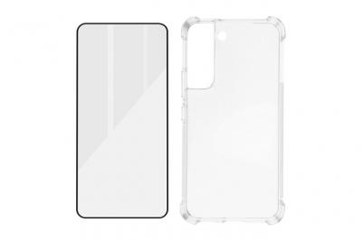 AVIZAR Pack Protection Samsung Galaxy S22 Plus Coque + Verre Tremp&eacute; Transparent