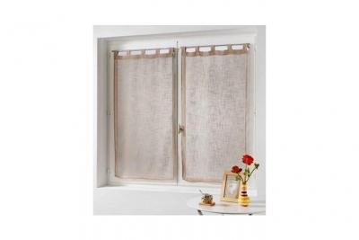 Paire voilage haltona - noisette / 2 x 60 x 120