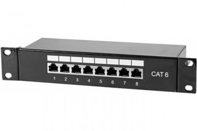 GENERIQUE KOMELEC Panneau de brassage ethernet rj45 8 ports 10' 1u cat6 blind&eacute; 
