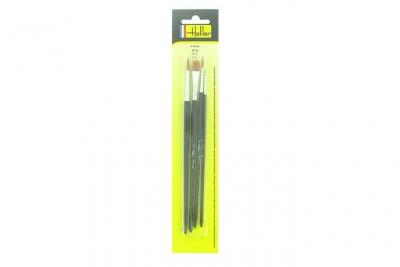 HELLER  - 9901 - maquette - blister 4 pinceaux (3/0 - 3 - 6 - 10)